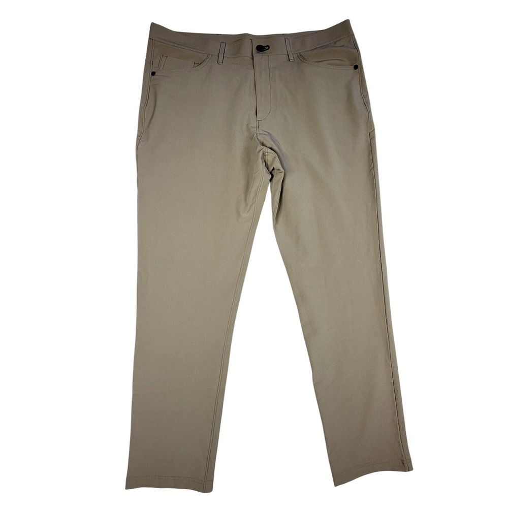 Public Rec Dealmaker Pants Men 36X32 (37X31) Tan Khaki Straight Preppy Old Money